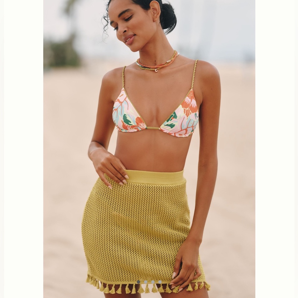 NWT Anthropologie Celandine Crochet Tassel Mini Skirt Size XL - Picture 5 of 10
